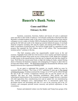 Bauerle's Bank Notes