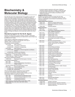 Biochemistry & Molecular Biology