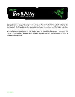 6. Configuring Your Razer Deathadder