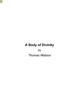 A Body of Divinity by Thomas Watson (PDF)