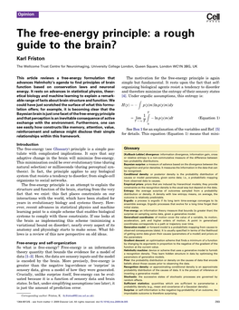 The Free-Energy Principle: a Rough Guide to the Brain?