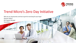 Trend Micro's Zero Day Initiative