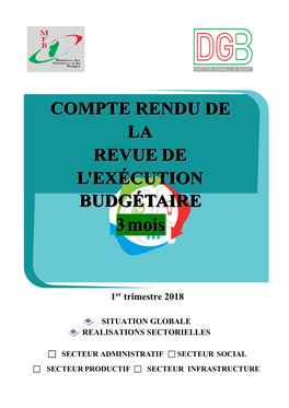 Compte Rendu De La Revue De L'exécution Budgétaire