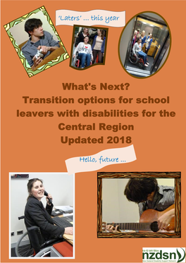 What's Next? Transition Options for School Leavers with Disabilities for the Central Region Updated 2018