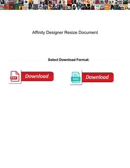 Affinity Designer Resize Document