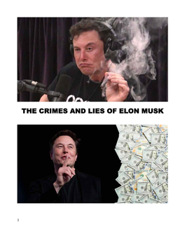 The Crimes and Lies of Elon Musk