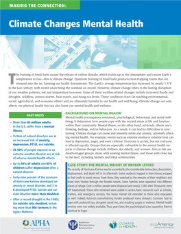 Climate Changes Mental Health