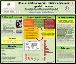 Artificial Womb Technology Discourses Around Artificial Wombs the Global Perspective