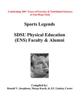 Sports Legends- SDSU PE/ENS Faculty & Alumnirevdec15,2014