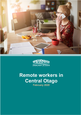 Remote Workers in Central Otago Report
