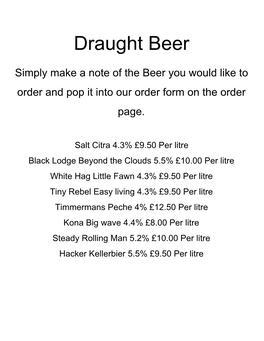 Draught Beer