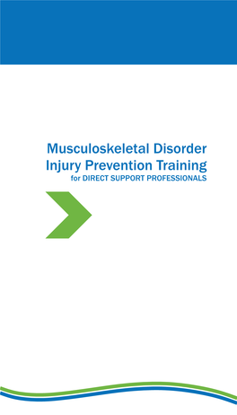 Musculoskeletal Disorder Injury Prevention Training