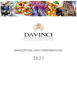 DAVINCI Banqueting 2021 EMAIL V2.Indd