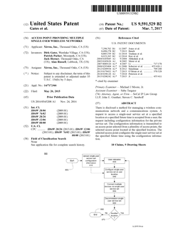 (12) United States Patent (10) Patent No.: US 9,591,529 B2 Gates Et Al