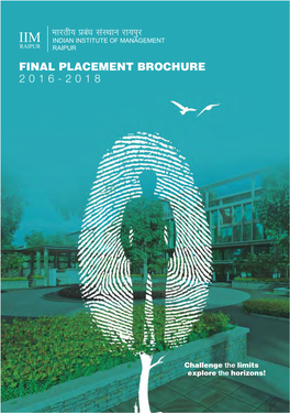 IIM Raipur Final Placement Brochure 2016-18.Cdr