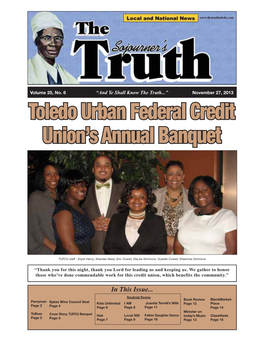 Toledo Urban Federal Credit Union's Annual Banquet
