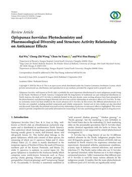 Pharmacological Diversity and Structure-Activity Relationship on Anticancer Effects