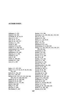 Author Index