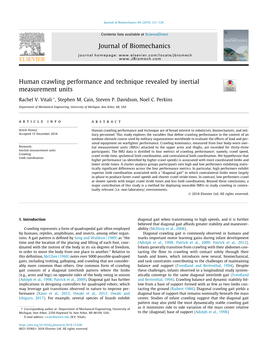 Human Crawling Performance and Technique Revealed by Inertial Measurement Units ⇑ Rachel V