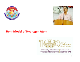 Bohr Model of Hydrogen Atom