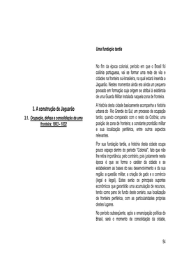 3. a Construção De Jaguarão Urbana Do Rio Grande Do Sul; Um Processo De Ocupação 3.1