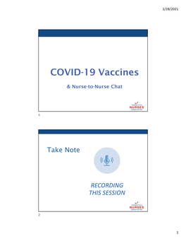 COVID-19 Vaccines