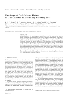 The Shape of Dark Matter Haloes II. the Galactus HI Modelling & Fitting