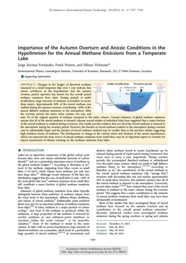 Importance of the Autumn Overturn and Anoxic Conditions in The