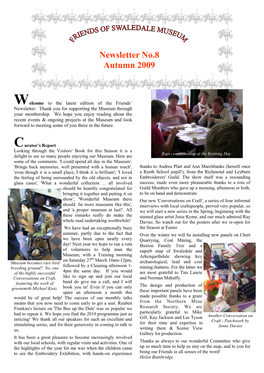 Swaledale Museum Newsletter Autumn 2009