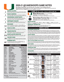 2020-21 @Caneshoops Game Notes