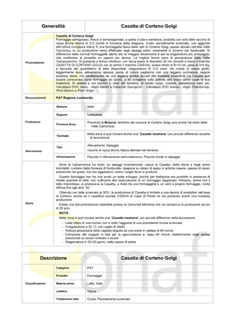 Generalità Casatta Di Corteno Golgi Descrizione Casatta Di