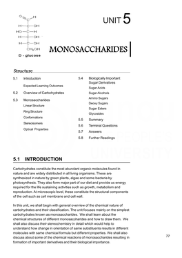 Monosaccharides