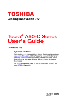 Tecra® A50-C Series User's Guide