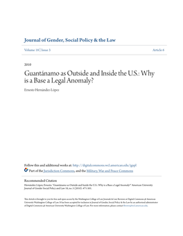 Why Is a Base a Legal Anomaly? Ernesto Hernández-López