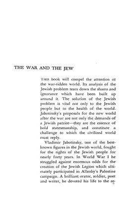 The War and the Jew
