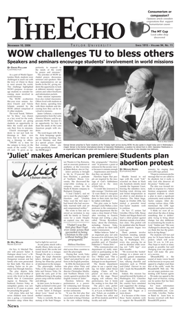 The Echo: November 10, 2006