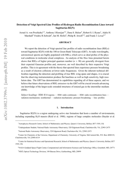 Detection of Voigt Spectral Line Profiles of Hydrogen Radio