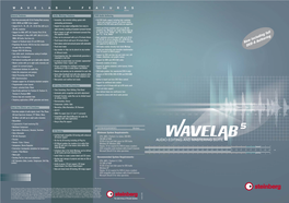 Wavelab 5 Brochure (Englisch)