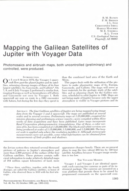 Mapping the Galilean Satellites of Jupiter with Voyager Data