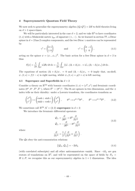 4 Supersymmetric Quantum Field Theory