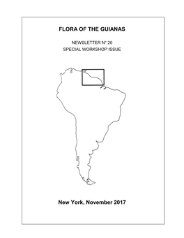 FLORA of the GUIANAS New York, November 2017