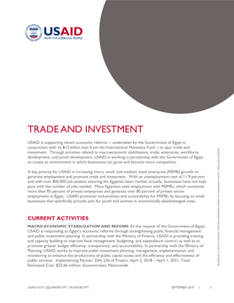 Trade and Investment