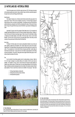 2.0 Native Land Use - Historical Period