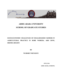 Addis Ababa University School of Graduate Studies