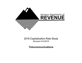 Telecommunications 2016 Capitalization Rate Study