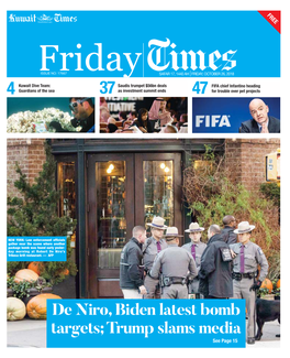 Friday ISSUE NO: 17667 SAFAR 17, 1440 AH FRIDAY, OCTOBER 26, 2018