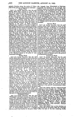 THE LONDON GAZETTE, AUGUST 16, 1889I