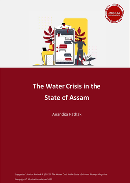 The Water Crisis in the State of Assam