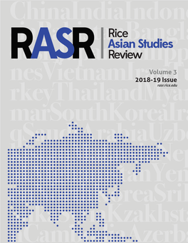 Rice Asian Studies Review