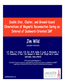 Jim Wild Lancaster University